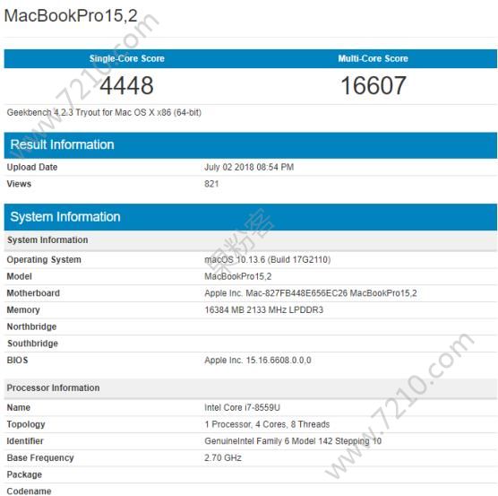 ȫ׷i7-8559UԣƻMacBook Pro2018¿ܷع⣡ͼƬ2