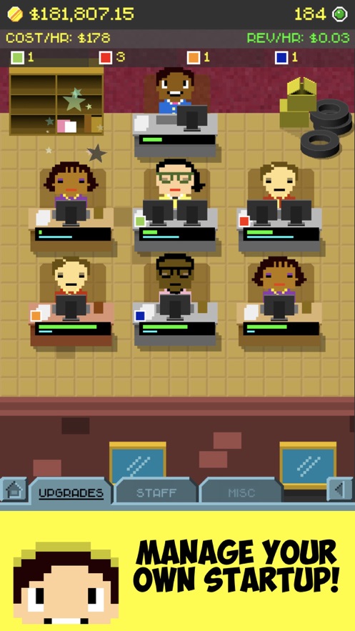 ˾Ϸİ棨Idle Startup Inc v1.0.1ͼ4