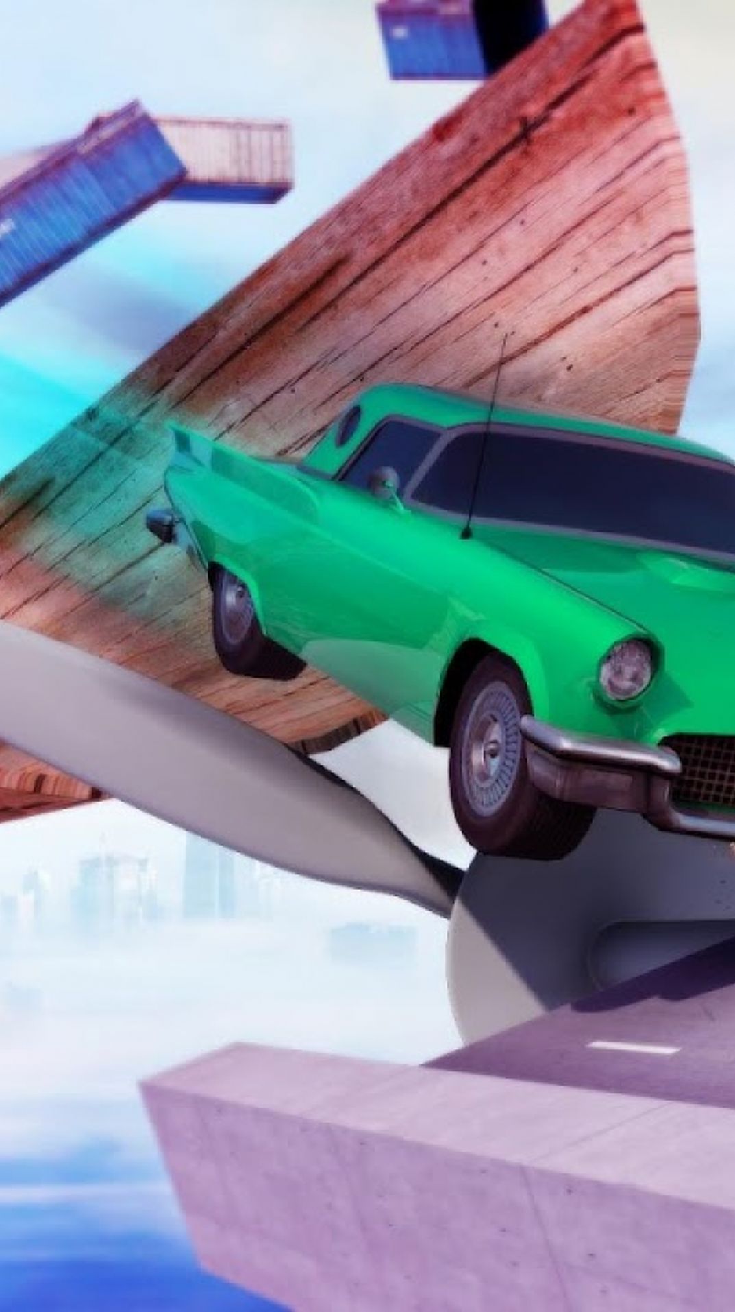 斜坡赛车空中赛道游戏免费金币最新版图片1