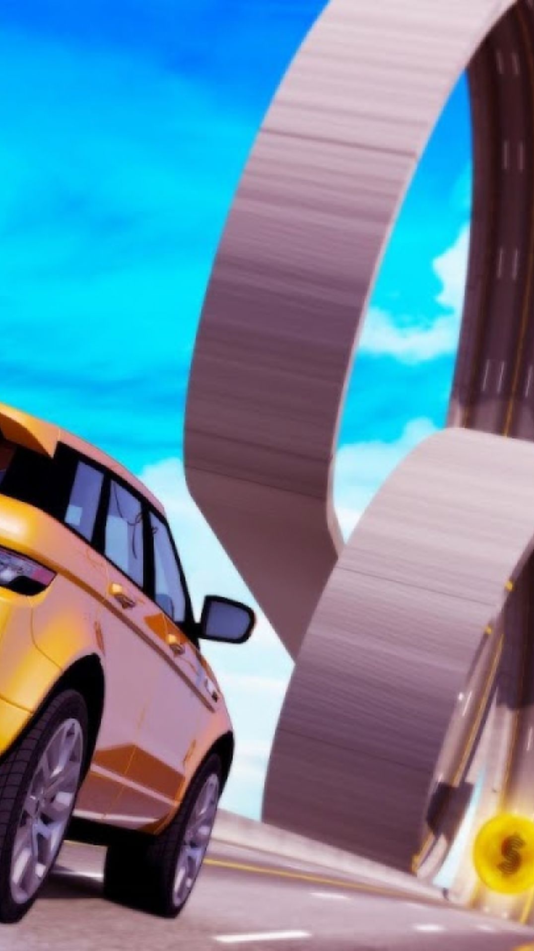 斜坡赛车空中赛道游戏免费金币最新版图1