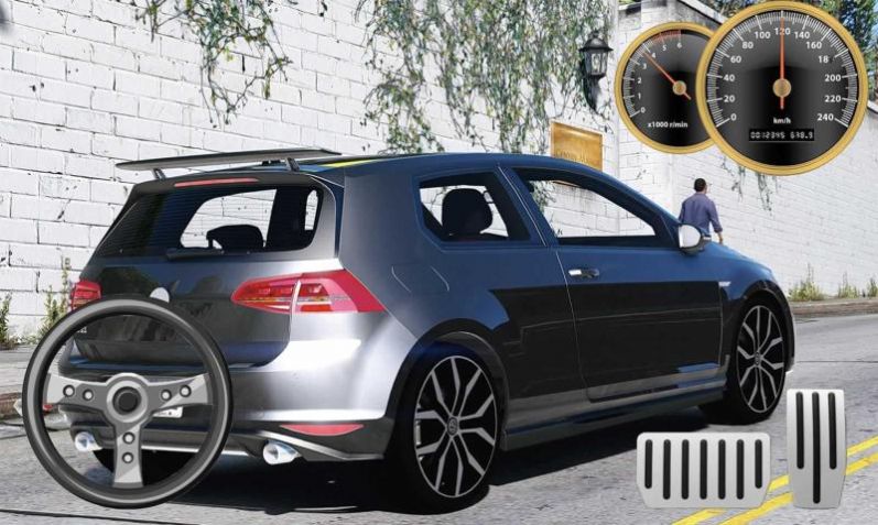 мʻͣϷİ棨City Driving Volkswagen Golf ParkingͼƬ1