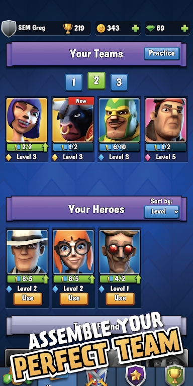 שͷսϷ׿(Brick Hero Clash) v21.47.221ͼ1