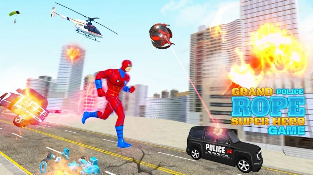 ӢӪϷֻ棨Police Rope Hero Rescue Game v1.1ͼ1