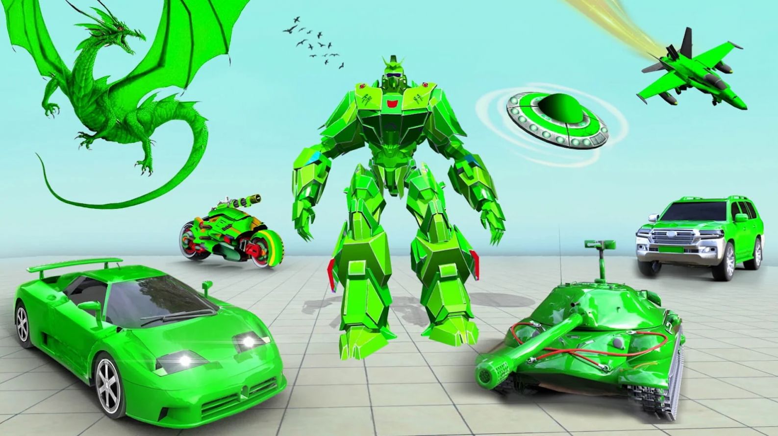 νջϷٷ(Flying Robot Car Transform games) v2.4ͼ2