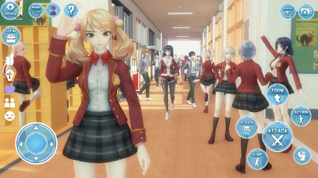 ŮѧԼģϷİ棨Anime School Girl Dating Sim v1.0ͼ