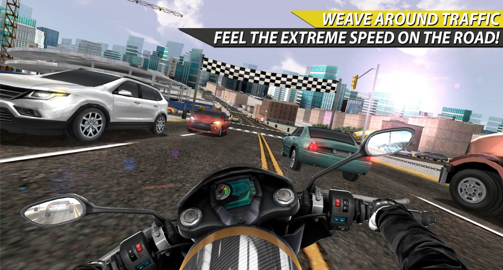 ƷĦ쭳Ϸٷ棨Moto Rider In Traffic v1.1.4ͼ2