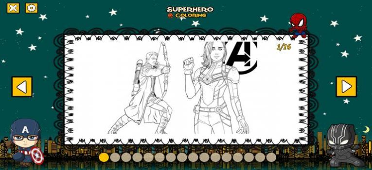 ӢɫϷ׿棨Superhero Coloring v1.1ͼ1