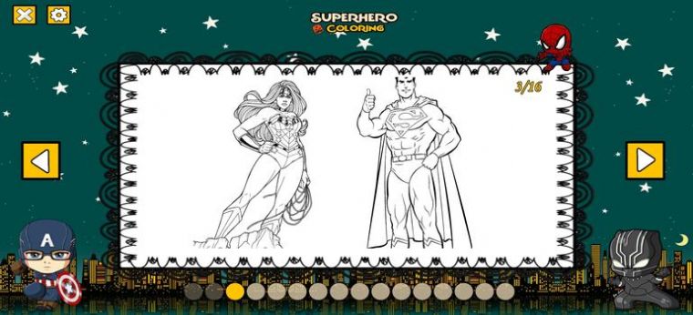 ӢɫϷ׿棨Superhero Coloring v1.1ͼ3