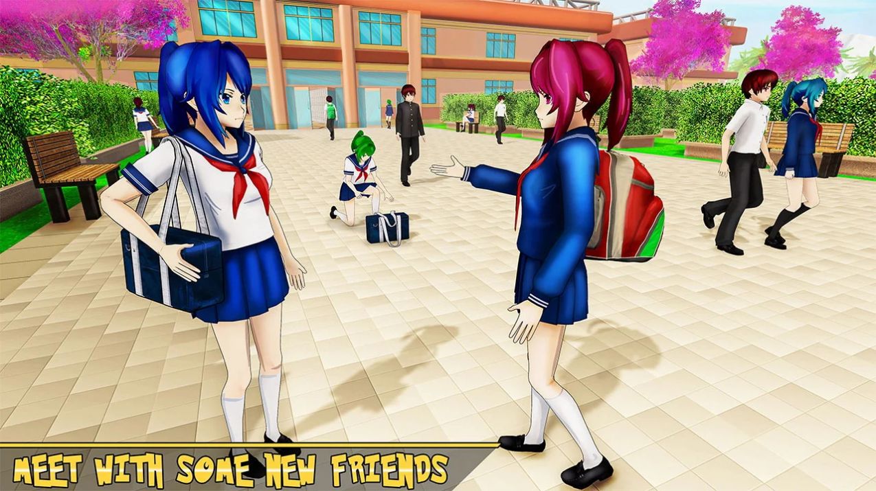 У԰ŮģϷİ棨Anime High School Life v1.0.32ͼ1