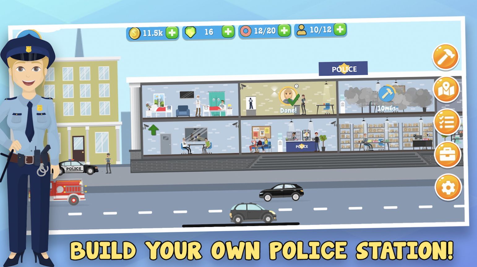 칫˾ģϷ׿棨Police Inc v1.0.23ͼ1