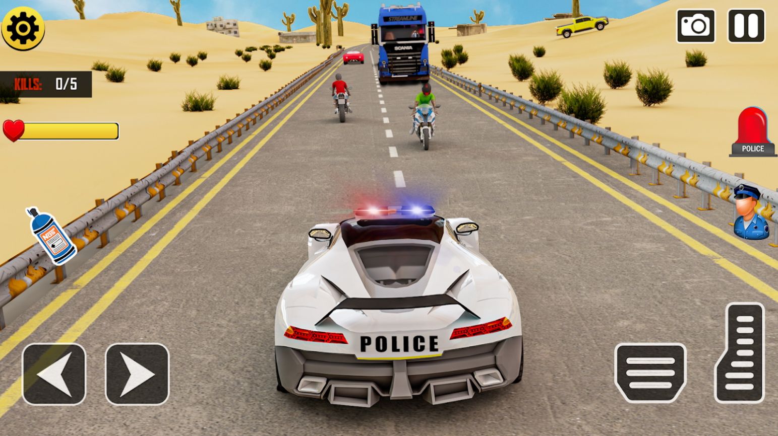 ؼµϷٷ׿棨Police Car Stunt Simulation 3DͼƬ1