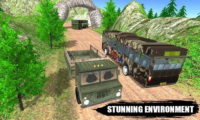 ðʿͣϷֻ棨Offroad Army Bus Driving: OG New Army Games 2019ͼƬ1