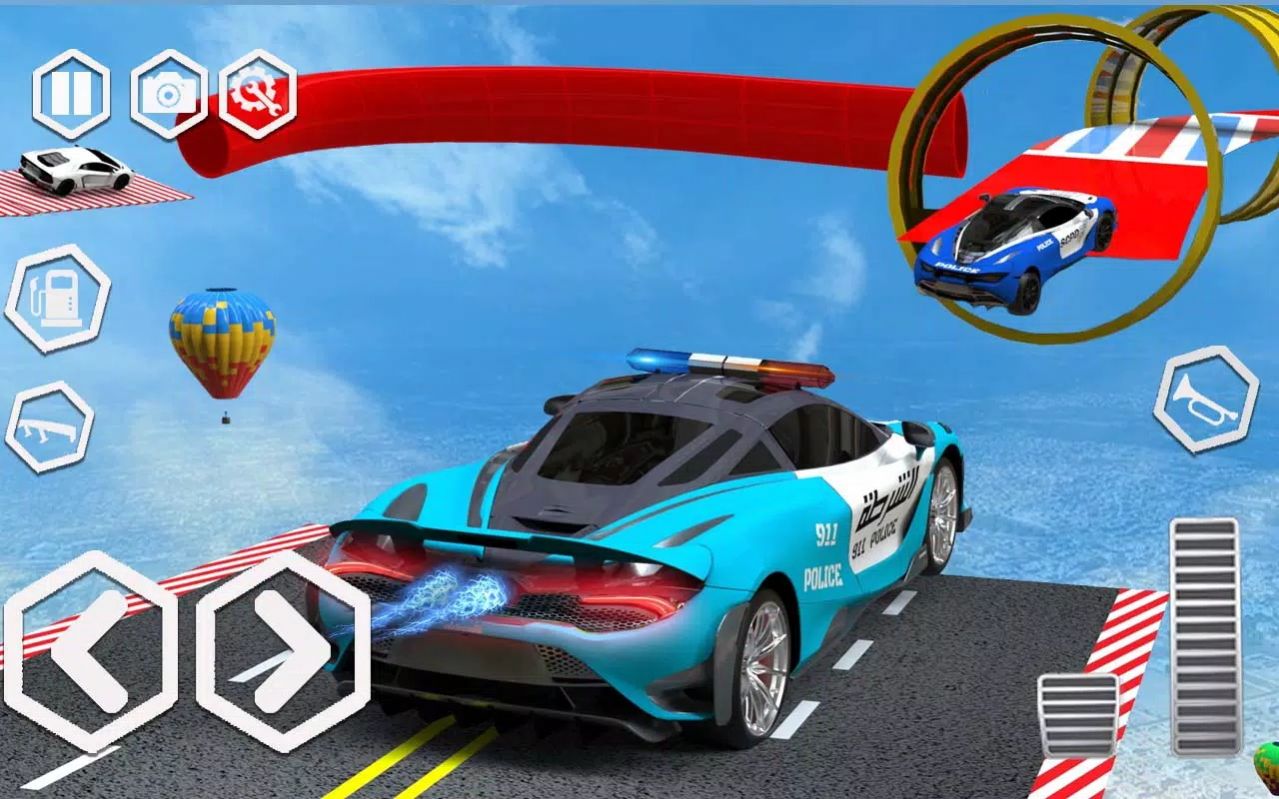 ؼսϷֻ棨Police Hero Car Stunts Racing v1.7ͼ1