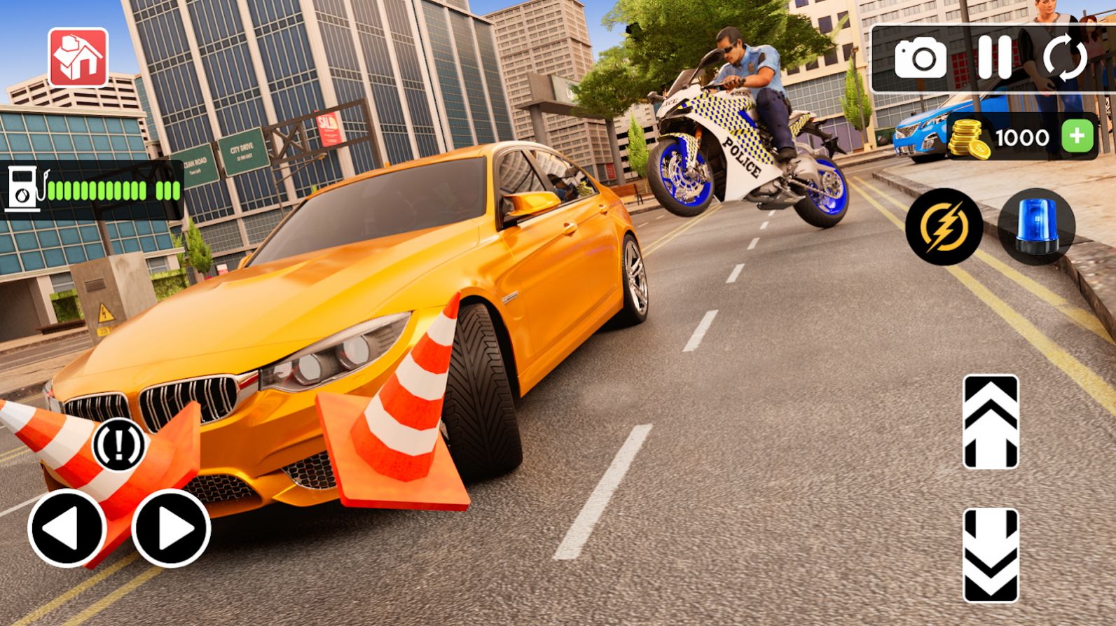 ʻĦгϷֻİ棨Police MotorBike Race Simulator 3DͼƬ1