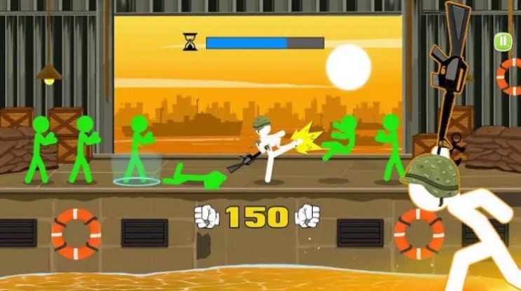 սжϷİ׿棨Stick Warrior Action Game v5ͼ1