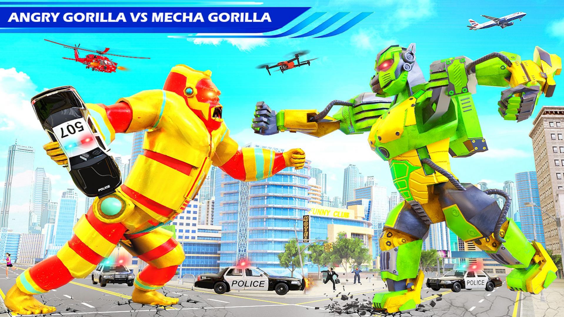 ɻսģϷֻ棨Gorilla Robot Bus Robot CarͼƬ1